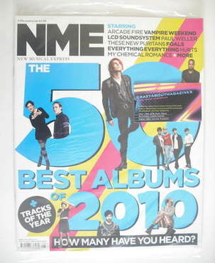 NME magazine - The 50 Best Albums of 2010 cover (4 December 2010)