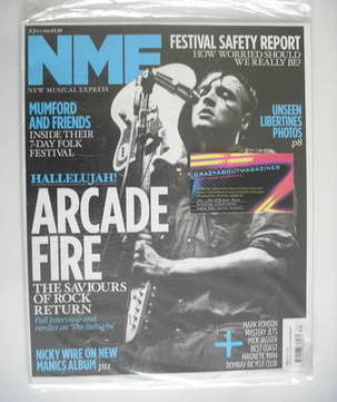 NME magazine - Arcade Fire cover (31 July 2010)