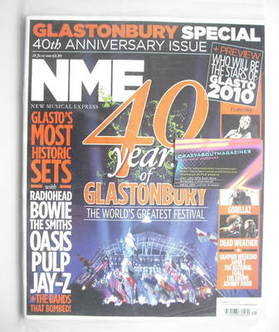 NME magazine - 40 Years Of Glastonbury cover (26 June 2010)