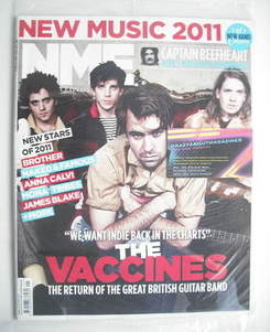 NME magazine - The Vaccines cover (8 January 2011)