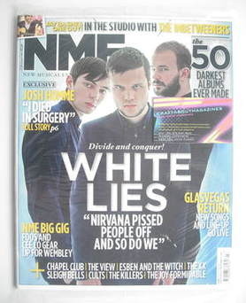 NME magazine - White Lies cover (22 January 2011)