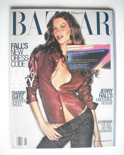 <!--1999-08-->Harper's Bazaar magazine - August 1999 - Gisele Bundchen cove