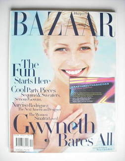 Harper's Bazaar magazine - December 1997 - Gwyneth Paltrow cover