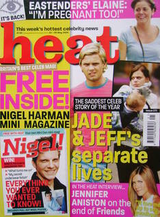 <!--2004-05-22-->Heat magazine - Jade Goody and Jeff Brazier cover (22-28 M