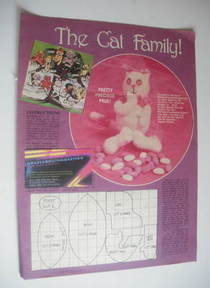 Pretty Precious Prue sewing pattern (The Cat Family - 1 page sewing pattern)