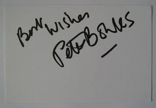 Peter Bowles autograph