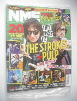 NME magazine - The Strokes And Pulp cover (3 September 2011)