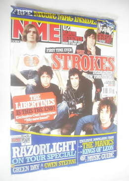 NME magazine - The Strokes cover (13 November 2004)