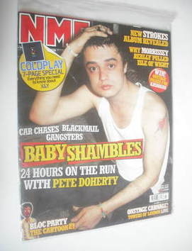 NME magazine - Pete Doherty cover (11 June 2005)