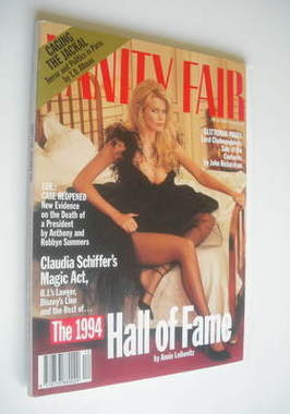 Vanity Fair magazine - Claudia Schiffer cover (December 1994)