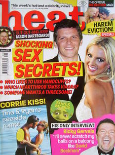 <!--2004-07-10-->Heat magazine - Nigel Harman and Britney Spears cover (10-