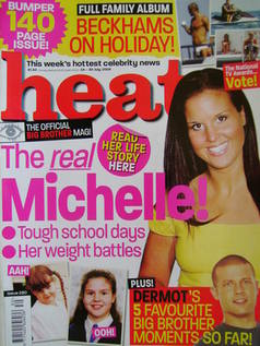 Heat magazine - Michelle Bass cover (24-30 July 2004 - Issue 280)