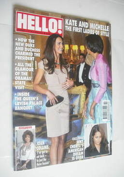 Hello! magazine - Kate Middleton and Michelle Obama cover (6 June 2011 - Issue 1177)