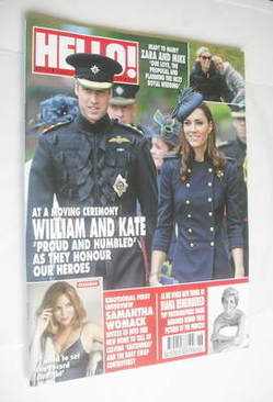 Hello! magazine - Prince William and Kate Middleton cover (5 July 2011 - Issue 1181)