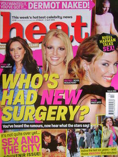 <!--2004-03-27-->Heat magazine - Who's Had New Surgery? cover (27 March - 2