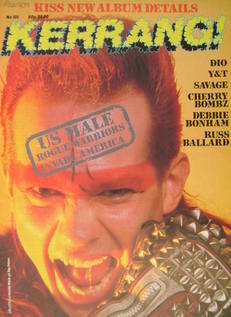 Kerrang magazine - Jim Lyttle cover (22 August - 4 September 1985 - Issue 101)