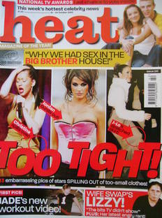 <!--2003-10-18-->Heat magazine - Too Tight! cover (18-24 October 2003 - Iss