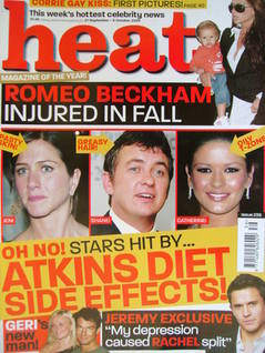 Heat magazine - Atkins Diet Side Effects! cover (27 September - 3 October 2003 - Issue 238)