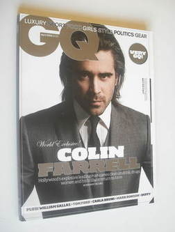 British GQ magazine - April 2008 - Colin Farrell cover
