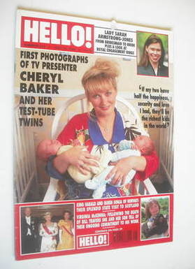 Hello! magazine - Cheryl Baker and Daughters Natalie and Kyla cover (16 July 1994 - Issue 313)