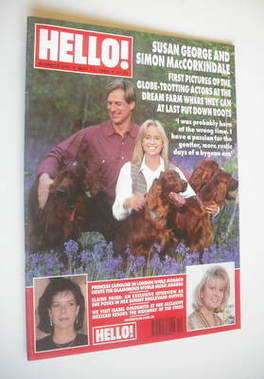 Hello! magazine - Susan George and Simon MacCorkindale cover (13 May 1995 - Issue 355)