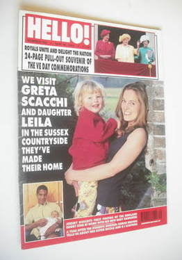 Hello! magazine - Greta Scacchi cover (20 May 1995 - Issue 356)