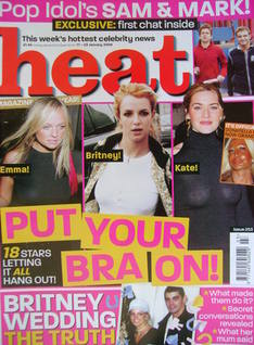 <!--2004-01-17-->Heat magazine - Put Your Bra On! cover (17-23 January 2004