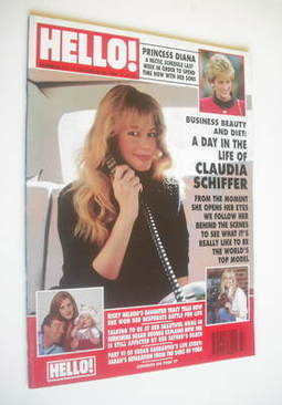 Hello! magazine - Claudia Schiffer cover (30 October 1993 - Issue 277)