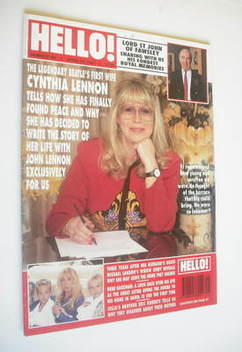 Hello! magazine - Cynthia Lennon cover (23 April 1994 - Issue 301)