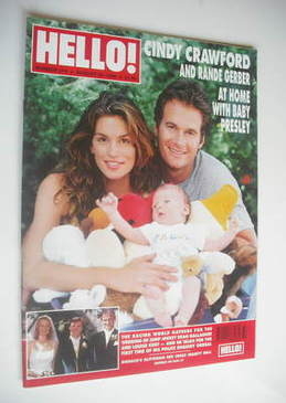 Hello! magazine - Cindy Crawford and Rande Gerber cover (24 August 1999 - Issue 574)