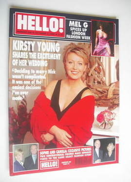 Hello! magazine - Kirsty Young cover (5 October 1999 - Issue 580)