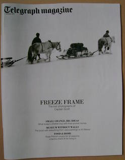 Telegraph magazine - Freeze Frame cover (1 October 2011)