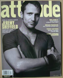 Attitude magazine - Jeremy Sheffield cover (March 2003)