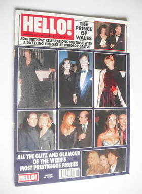 Hello! magazine - Prince Charles 50th birthday celebrations cover (28 November 1998 - Issue 537)