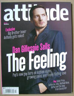 Attitude magazine - Dan Gillespie Sells cover (March 2008)