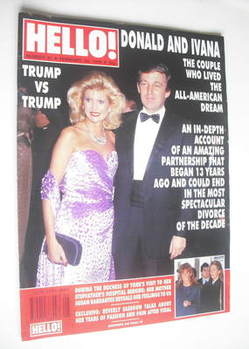 Hello! magazine - Donald Trump and Ivana Trump cover (24 February 1990 - Issue 91)