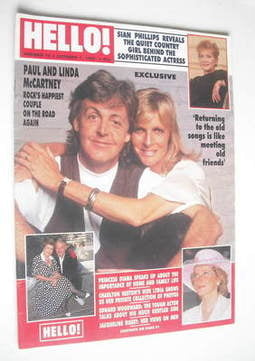 Hello! magazine - Paul McCartney and Linda McCartney cover (7 October 1989 - Issue 72)