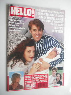 <!--1991-08-03-->Hello! magazine - Jonathan Ross and Jane Goldman cover (3 