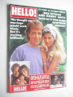 Hello! magazine - Bill Wyman and Mandy Smith cover (15 July 1989 - Issue 60)