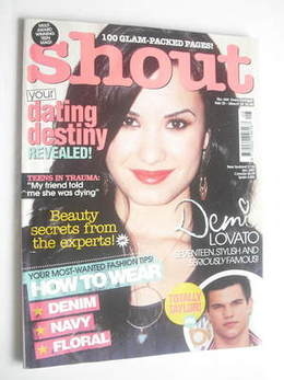 <!--2010-02-25-->Shout magazine - Demi Lovato cover (25 February - 10 March