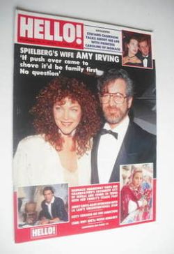 <!--1989-04-01-->Hello! magazine - Amy Irving cover (1 April 1989 - Issue 4