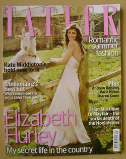 Tatler magazine - June 2009 - Elizabeth Hurley cover