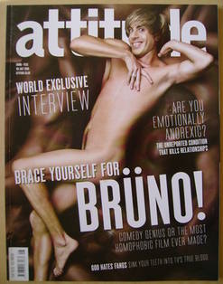 Attitude magazine - Bruno (Sacha Baron Cohen) cover (July 2009 - Issue 181)