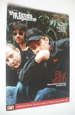 <!--2003-04-19-->The Times magazine - Blur cover (19 April 2003)