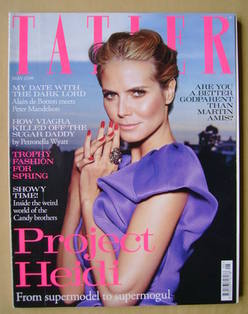 Tatler magazine - May 2010 - Heidi Klum cover