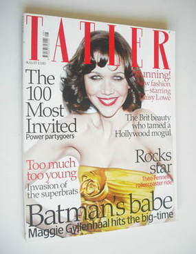 Tatler magazine - August 2008 - Maggie Gyllenhaal cover