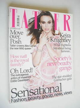 Tatler magazine - September 2008 - Keira Knightley cover