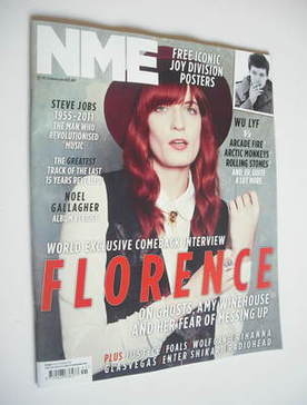 NME magazine - Florence Welch cover (15 October 2011)