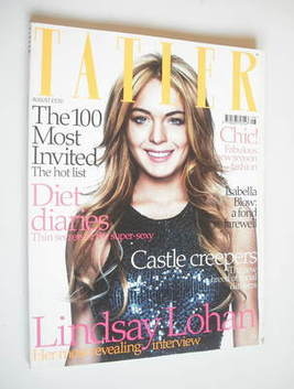 Tatler magazine - August 2007 - Lindsay Lohan cover