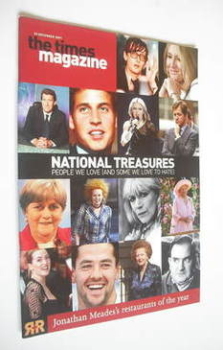 The Times magazine - National Treasures cover (22 December 2001)